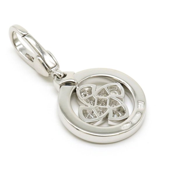 BVLGARI Bvlgari Tondo Windmill Motif Charm Pendant Head Top K18WG White Gold ... - Picture 3 of 7